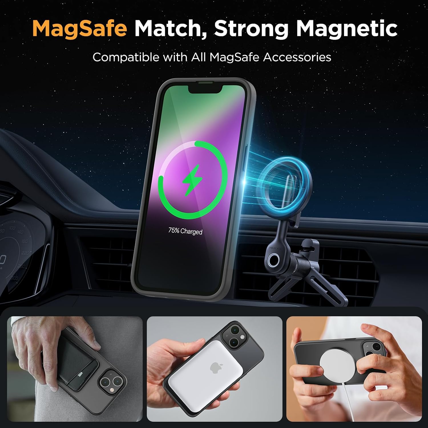 Thumbnail 2 de Miracase iPhone 14 Magnetic Case 6.1"