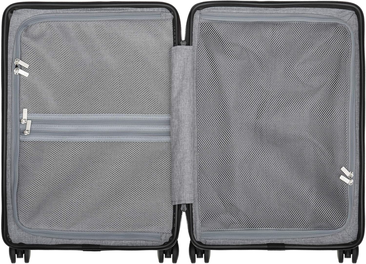 Detalle de LEVEL8 Koffer Trolley Groß 66 cm – Hartschale, 65L, Dunkel Blau, 4 Rollen, TSA-Sicherheit