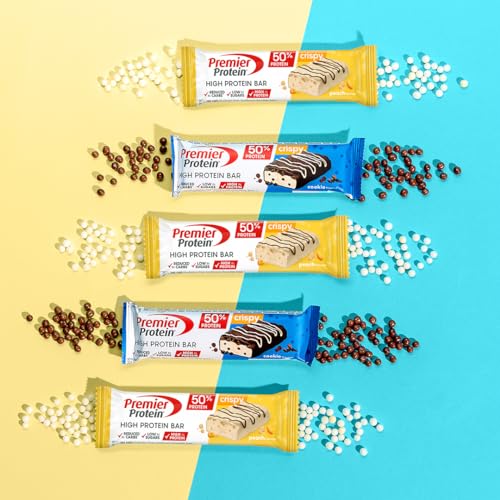 Detalle de Premier Protein Bar Crispy Cookie 16 x 40 g 🍪 - Alta Proteína