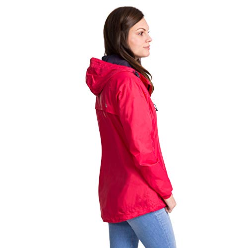 Thumbnail 1 de Trespass Womens Waterproof Packaway Jacket Qikpac Raspberry (Size 8)