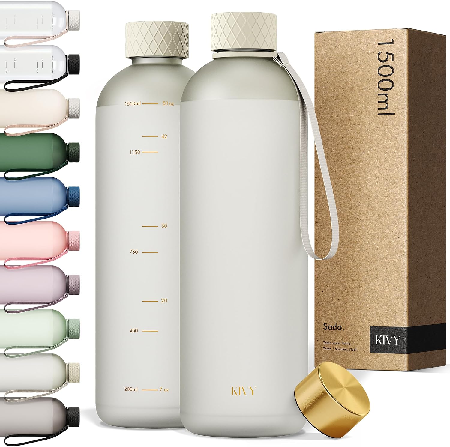 KIVY Borraccia 1,5 L Antigoccia