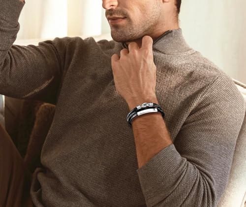 Thumbnail 8 de Gkmamrg bracelet en cuir homme 22,5 cm
