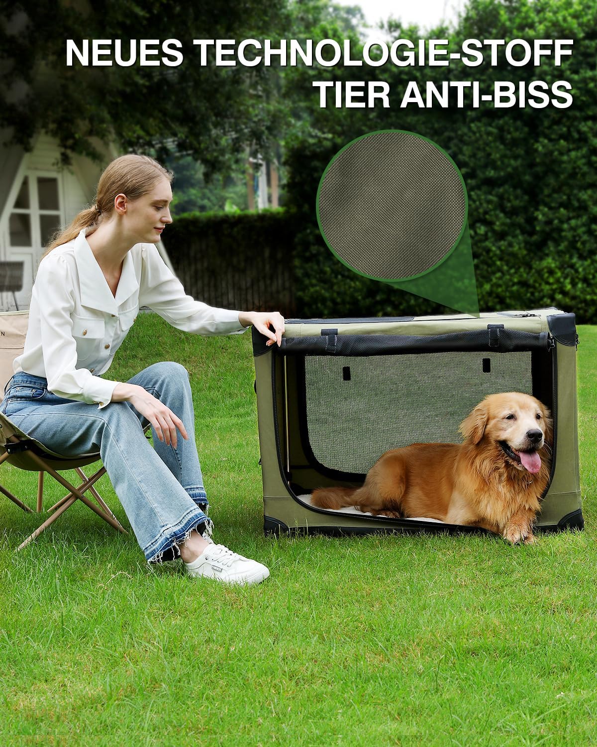 Detalle 2 de derimkcoa Hundebox faltbar 106 x 78 x 78 cm