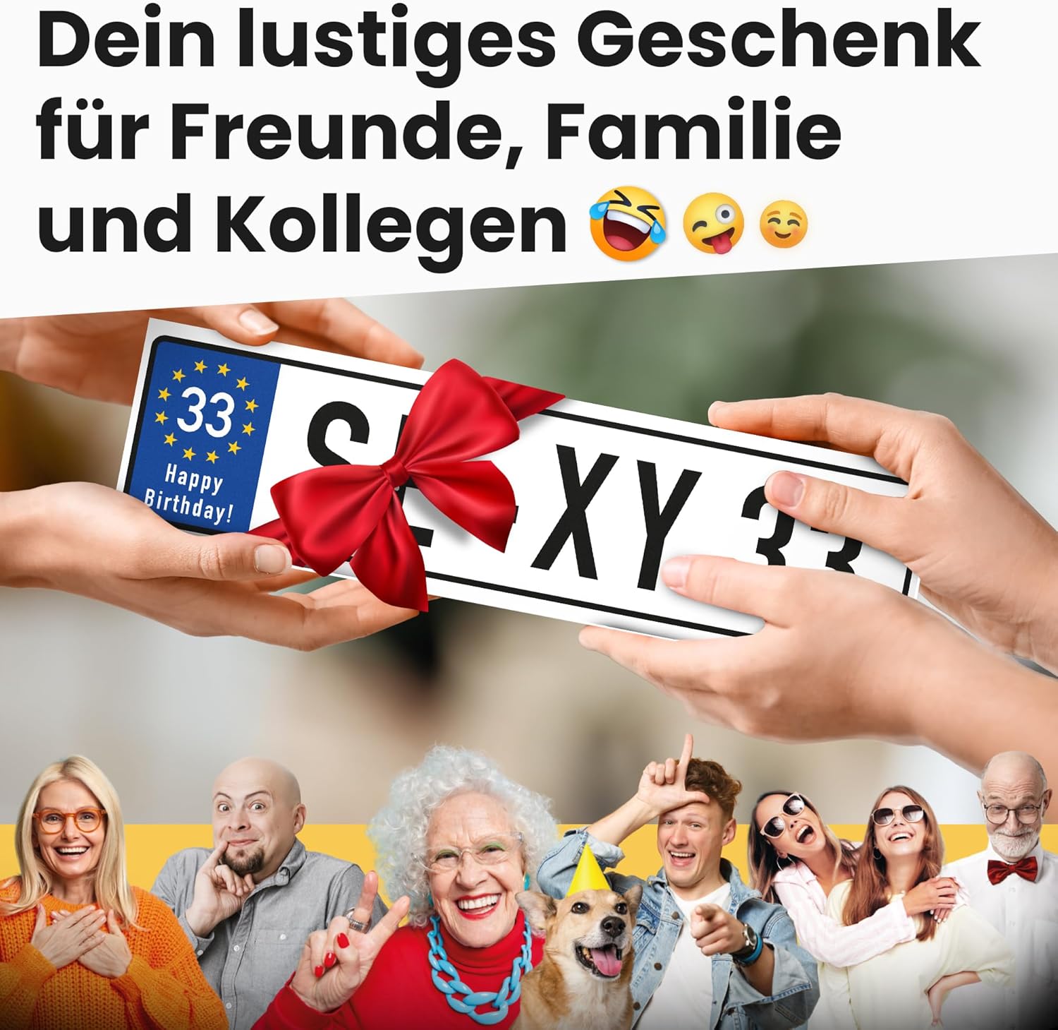 Thumbnail 2 de DankeDir! Sexy 33 Jahre Schild – Geschenk zum 33. Geburtstag als Geburtstagskarte & Partydeko