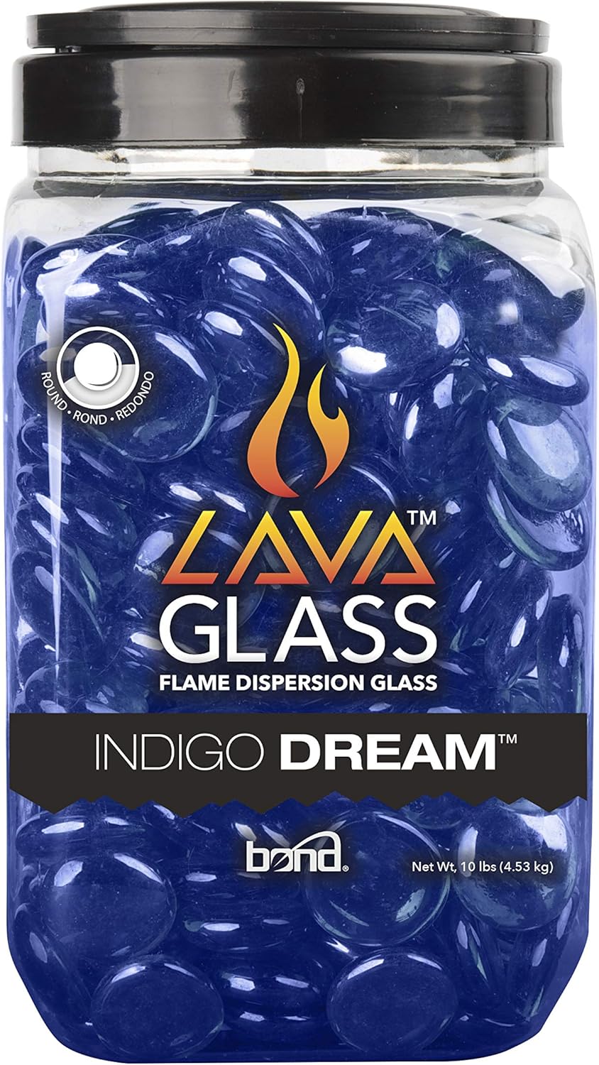 Detalle 2 de Bond Manufacturing 67984 Blue Fire Lava Glass 1 lb