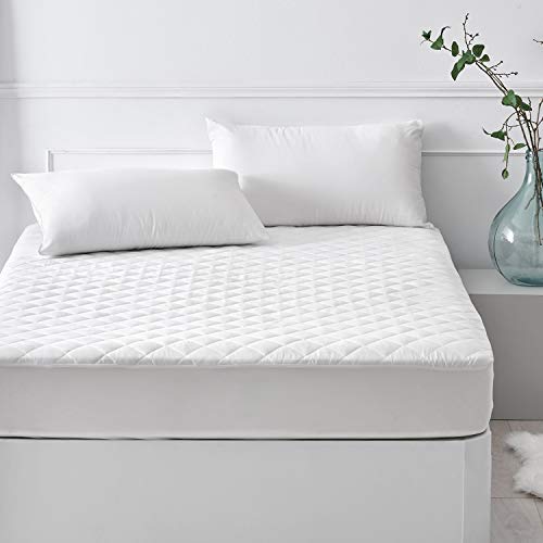 Detalle de Pikolin Home Protector de Colchón Impermeable Acolchado Silktouch (150 x 190/200 cm, hasta 32 cm)