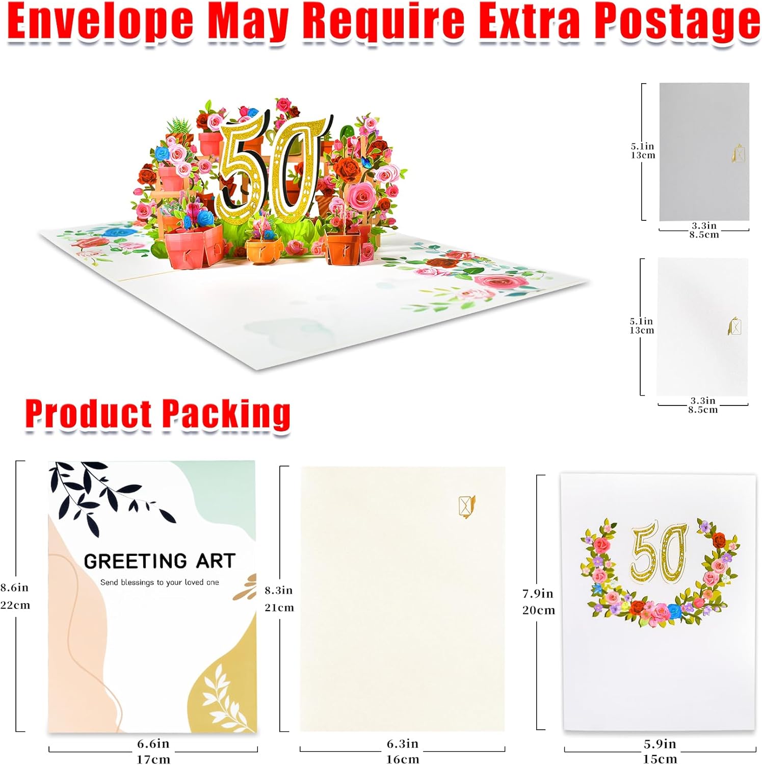 Thumbnail 1 de GREETING ART 50. Pop-up Geburtstagskarte 💌