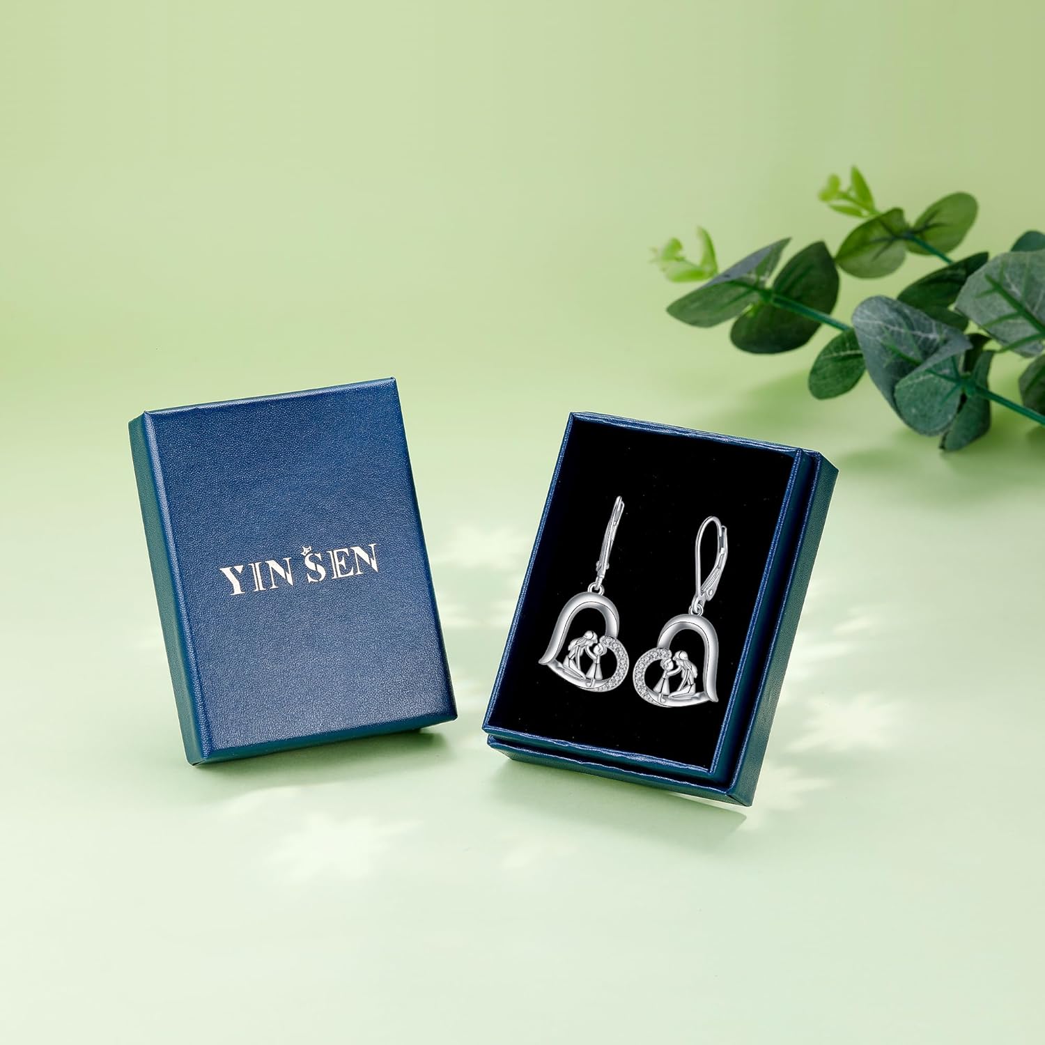 Thumbnail 6 de Yinsen Damen hängende Ohrringe aus 925 Sterling Silber (Ohrstecker) – 36 mm, nickelfrei