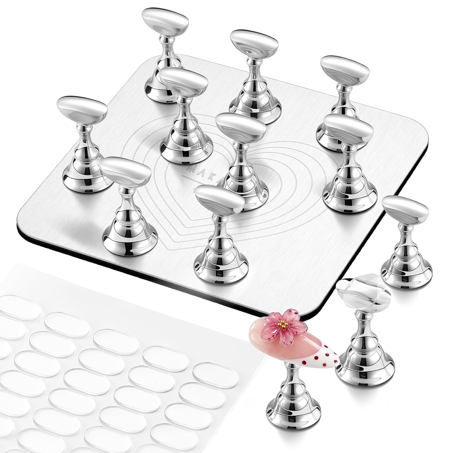 Detalle de Makartt Magnetic Nail Stand, 12-Tip Capacity