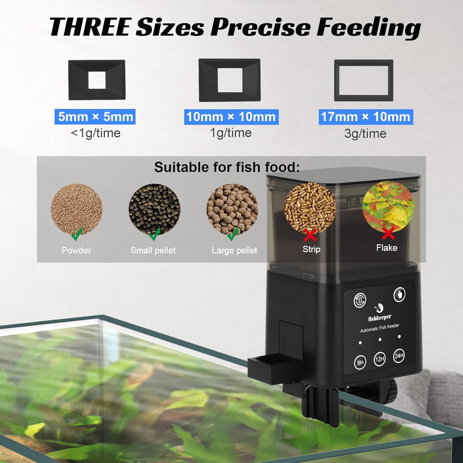 Thumbnail 4 de fishkeeper Automatischer Fischfutterautomat 200 ml 🐟