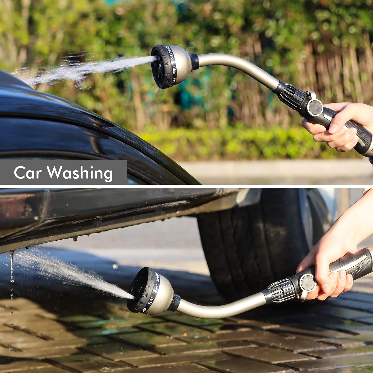 Thumbnail 4 de RESTMO Watering Lance Heavy Duty 42cm metal spray gun with thumb flow control and 10 spray patterns