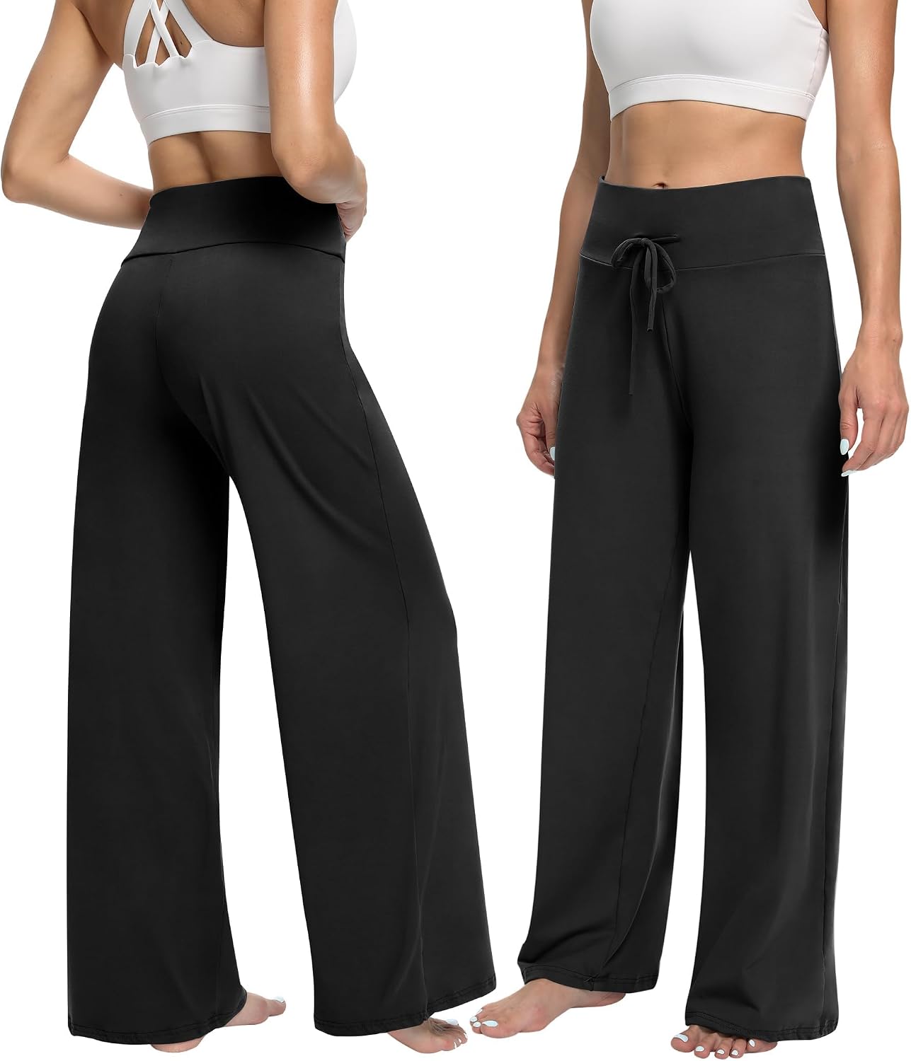 Detalle 2 de ZOOSIXX Soft Black Pajama Pants 22''