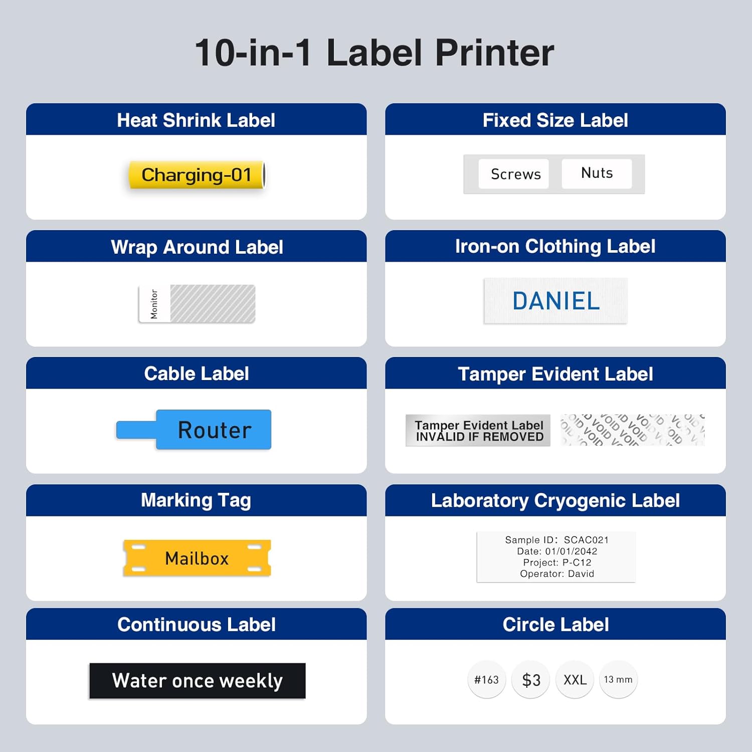 Thumbnail 1 de SUPVAN G15M Mini Portable Label Maker: Compact, Rechargeable Thermal Printer for Home, Garage and Office