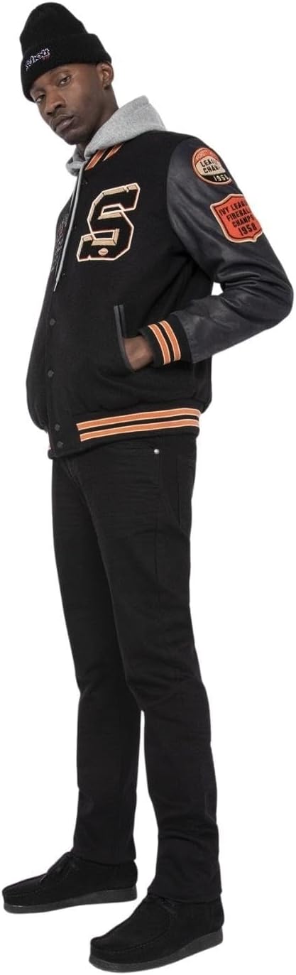 Detalle 2 de Schott NYC Lcteddybd blouson laine cuir