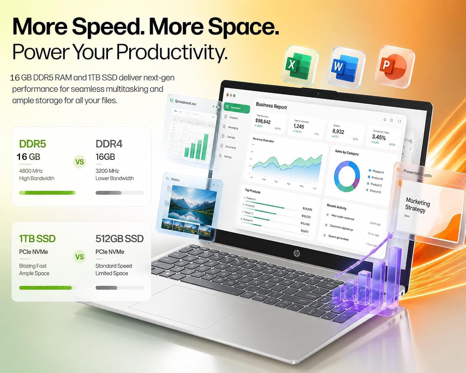 Detalle 1 de HP Touchscreen Laptop with 15.6-inch Display