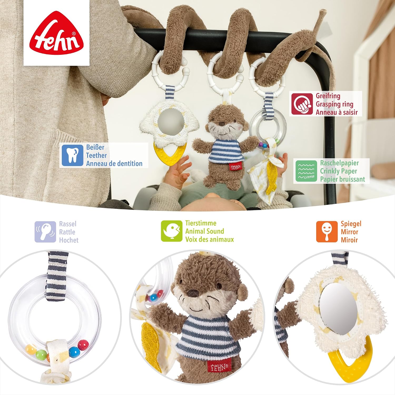 Thumbnail 2 de Fehn Otter Activity-Spirale Lernspielzeug