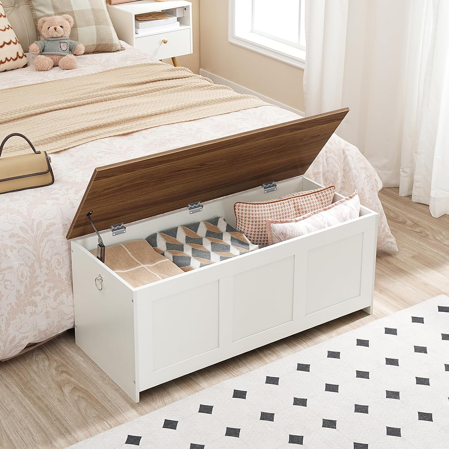 Detalle de HOOBRO Storage Bench, 39.3-Inch