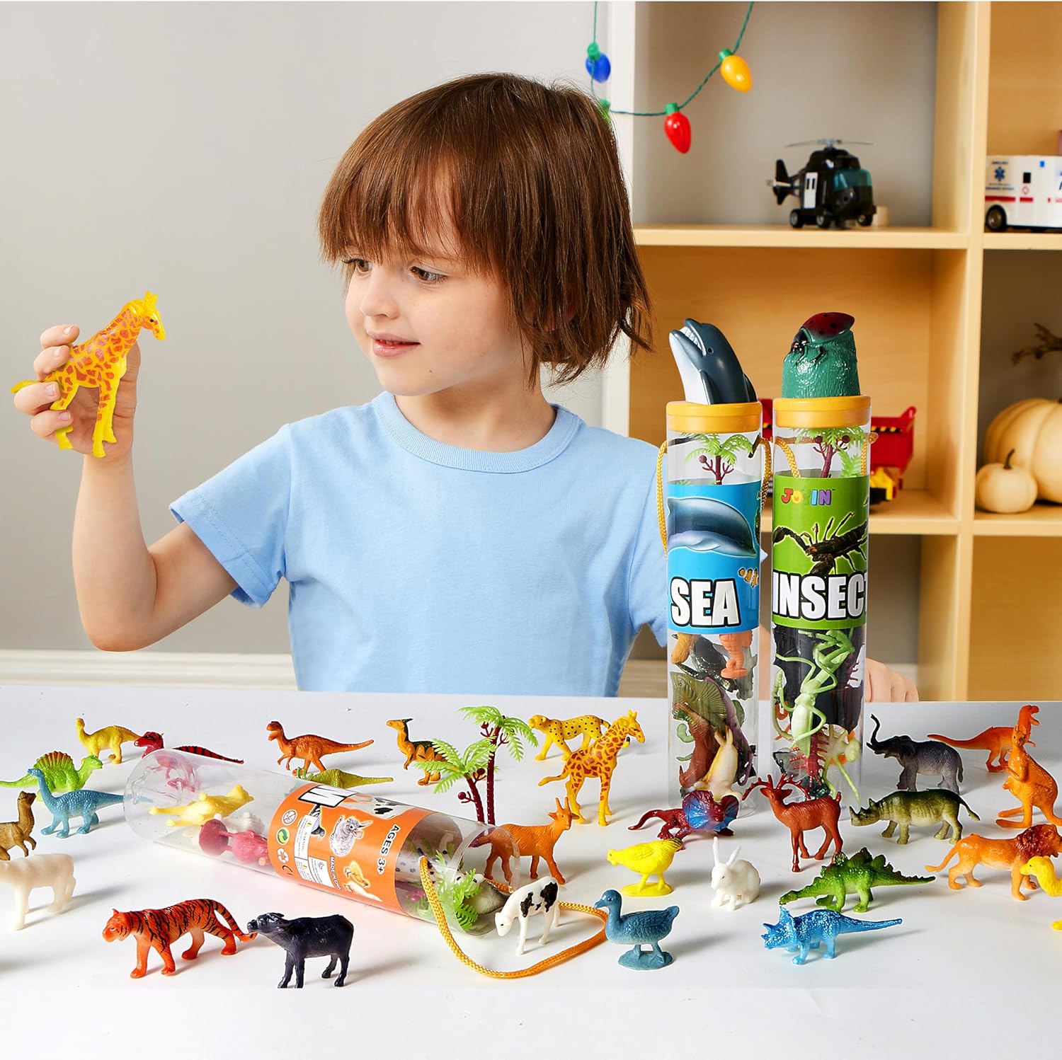 Thumbnail 6 de JOYIN 69 Pcs Small Animal Figures: A Versatile Mini Jungle Toy Set for Imaginative Play