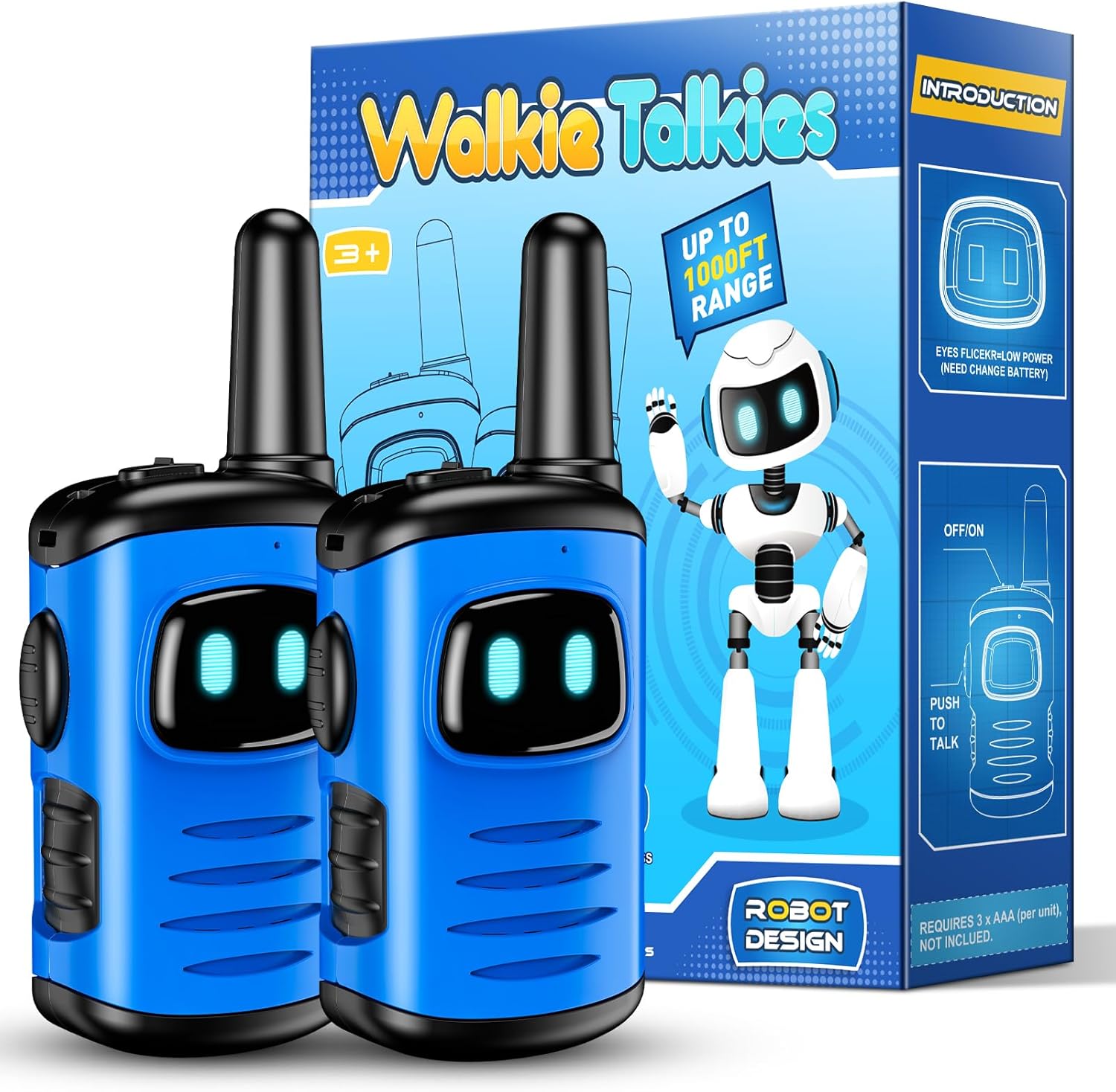 Detalle de EUTOYZ Walkie Talkie for Kids 1km range 📟