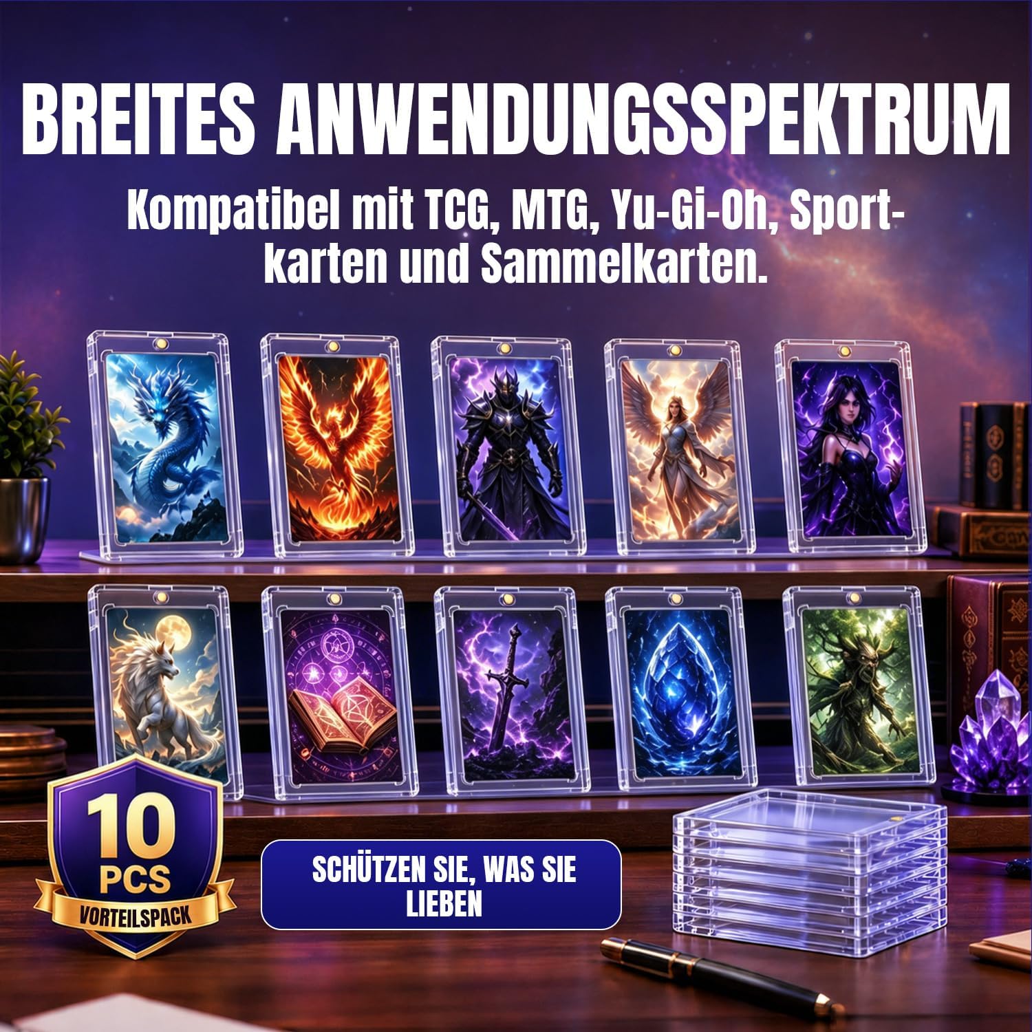 Thumbnail 4 de Magnetische Kartenhalter 10 Stück mit UV-Schutz