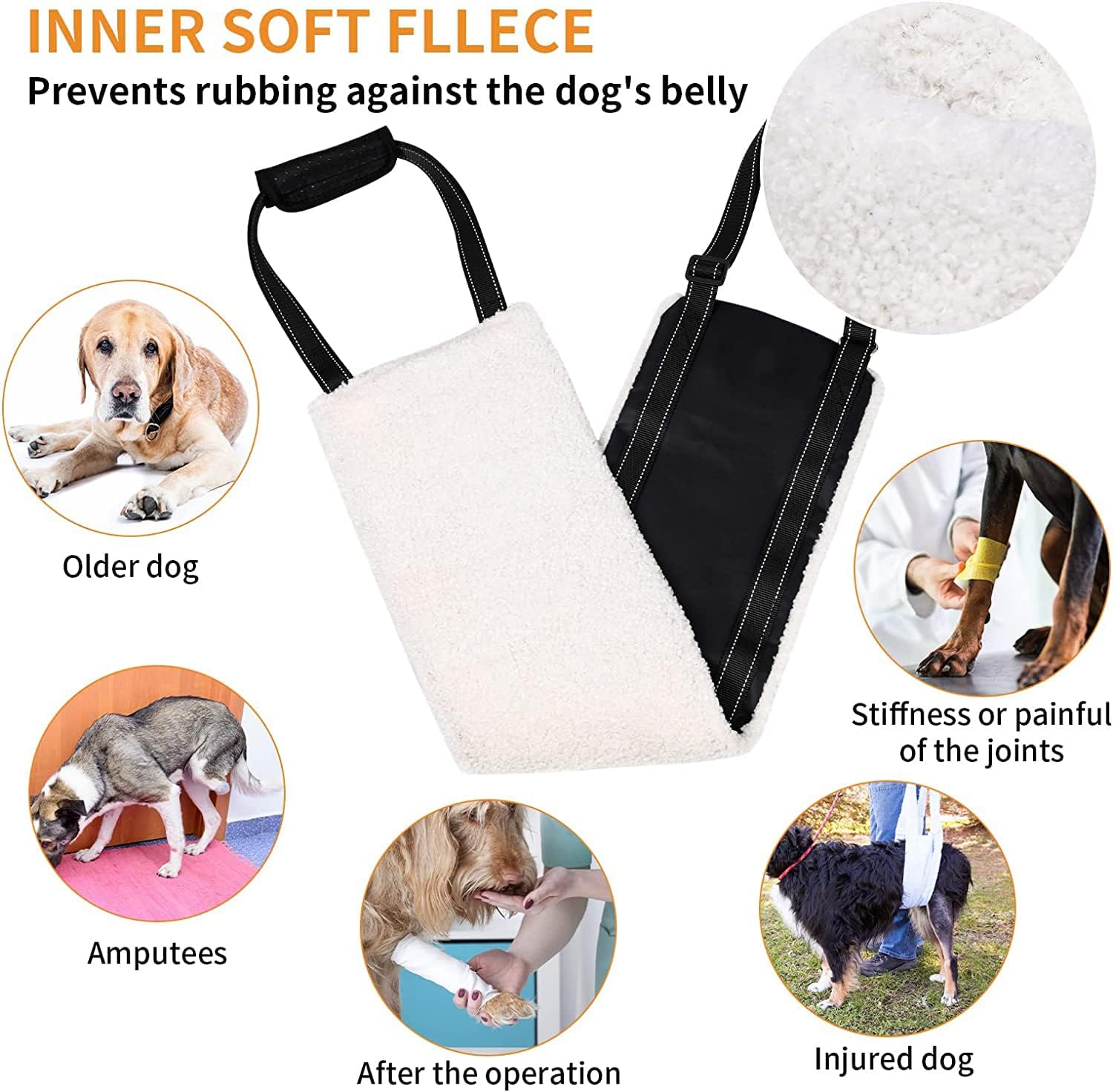 Detalle 2 de Large Dog Mobility Aids Support Sling for Hind Legs