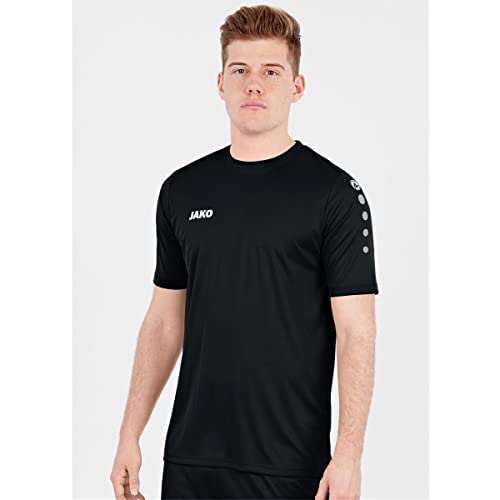 Detalle 2 de JAKO Herren Fußballtrikot Team KA, schwarz, XL – robustes Kurzarm-Trikot für Training und Lauf