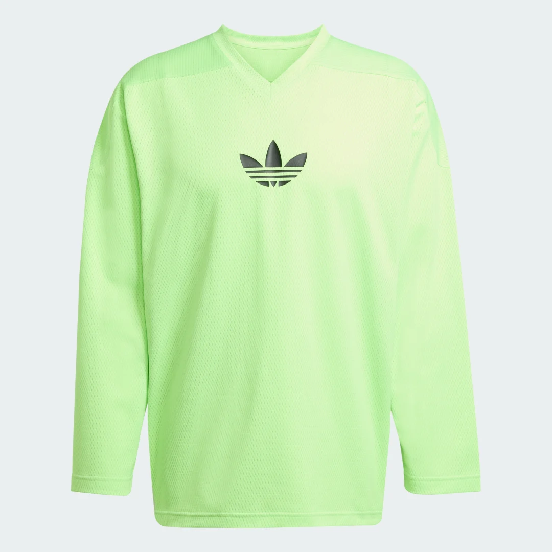 Detalle de Camiseta manga larga adidas Originals Adicolor Mesh en verde