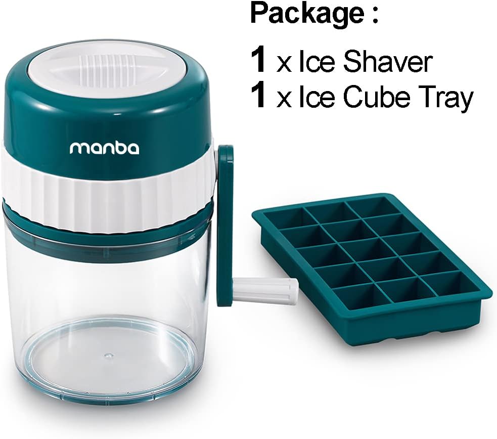 Thumbnail 6 de MANBA Ice Shaver and Snow Cone Machine (Premium Portable Ice Crusher) with Ice Cube Trays