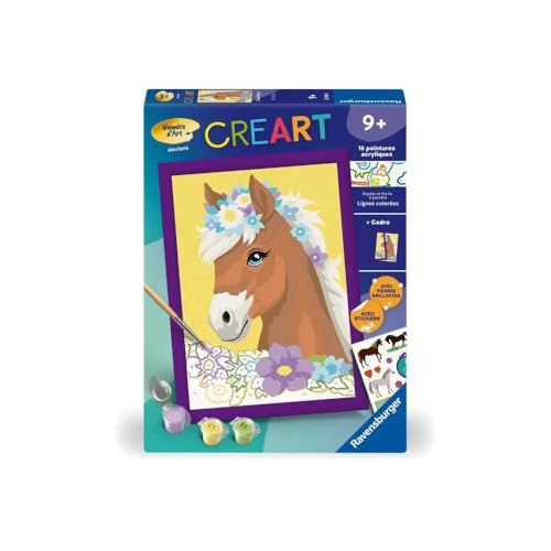 Detalle de Ravensburger CreArt Kids 18x24 cm, kit peinture numéros 🎨