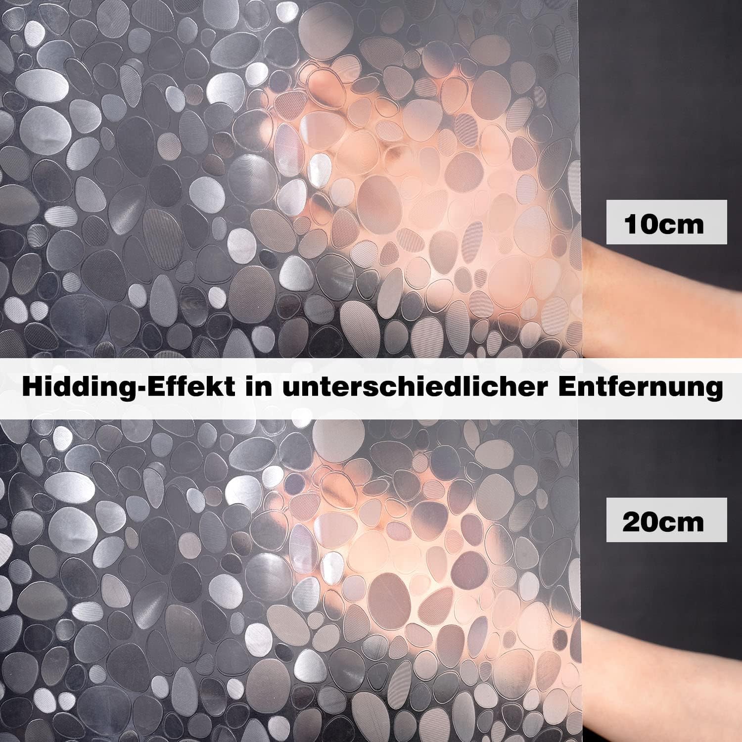 Thumbnail 5 de EurCross Rideau de douche 180 x 210 cm en EVA – poids en bas, imperméable et antibactérien (12 anneaux inclus)
