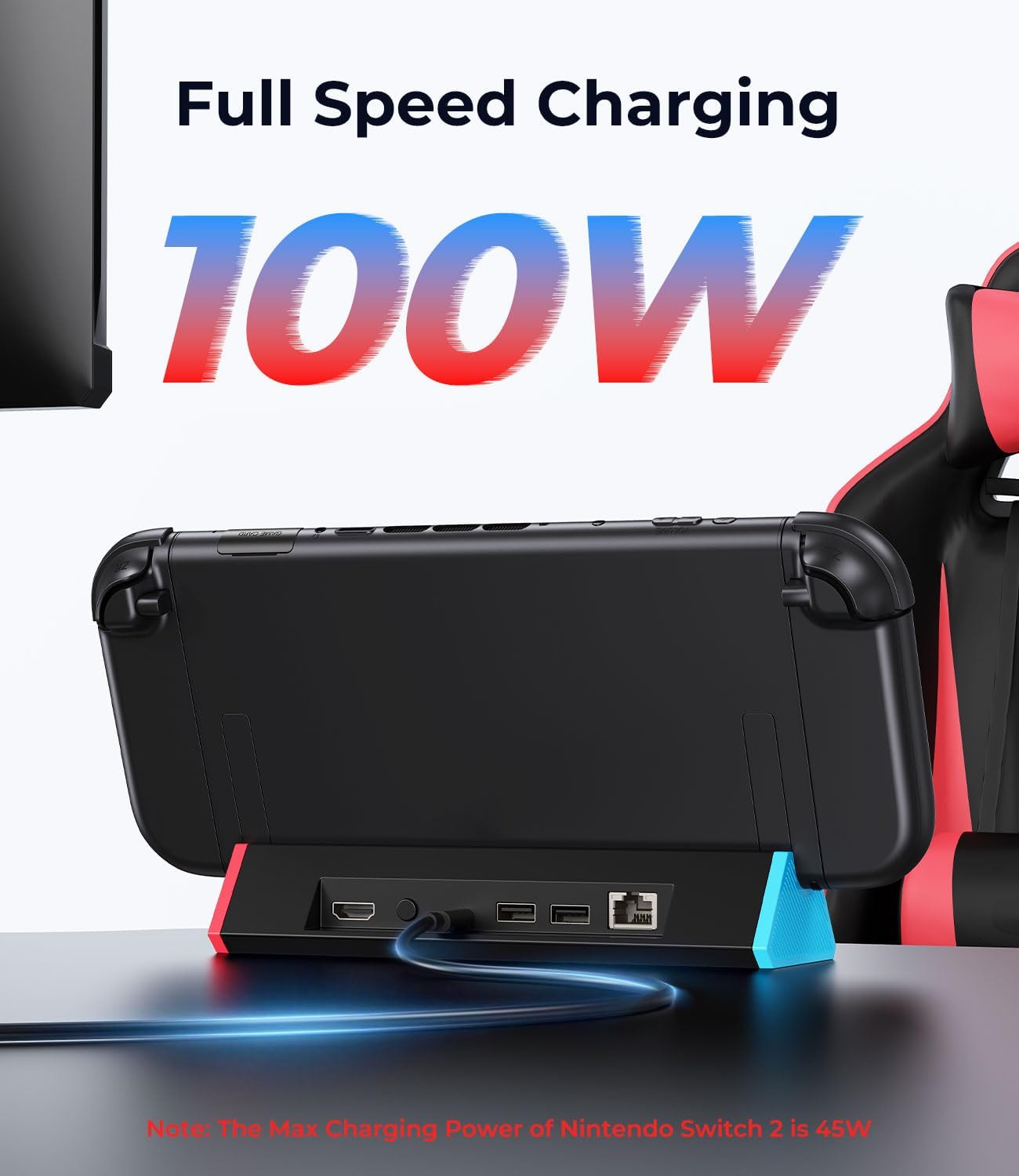 Thumbnail 6 de SiWiQU Switch 2 TV Dock 100W 1000Mbit