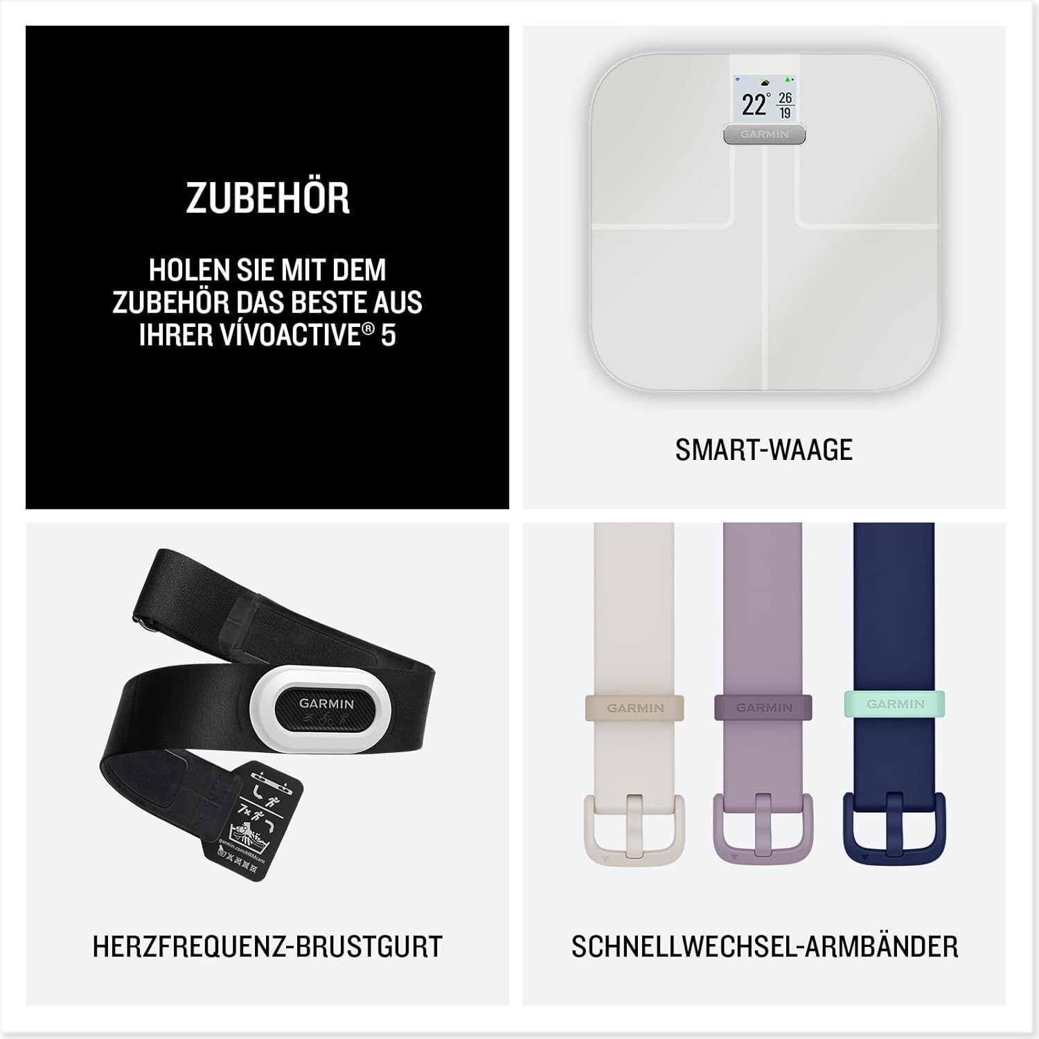 Thumbnail 5 de Garmin Renewed vívoactive 5 GPS 42mm smartwatch (AMOLED) in Ivory