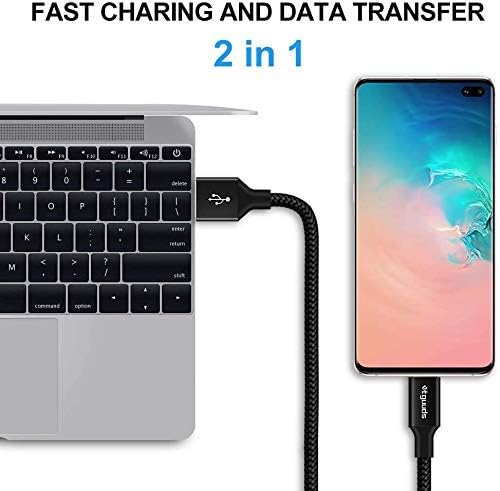 Thumbnail 3 de etguuds Long USB C Cable (12ft) – Braided USB A to USB C Charger Cord for Fast Charging & Data Sync