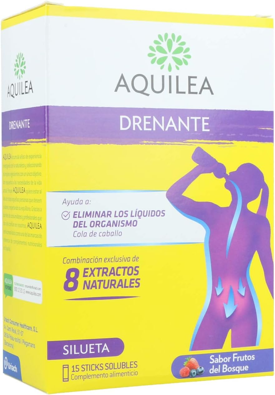 Aquilea Drenante 15 sticks solubles Sabor Frutas del Bosque