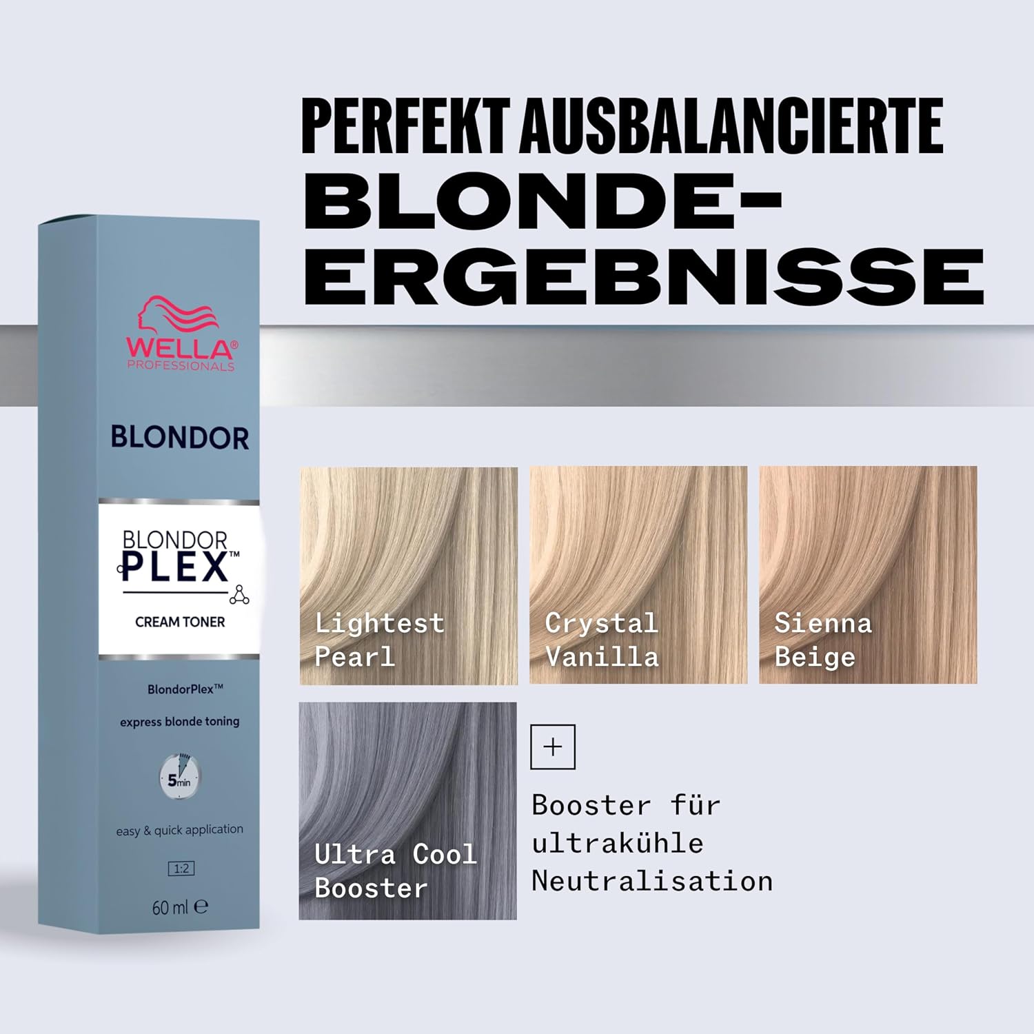Detalle 2 de Wella Professionals BlondorPlex Cream Toner – Creme-Tönung für kühle, gleichmäßige Blondtöne