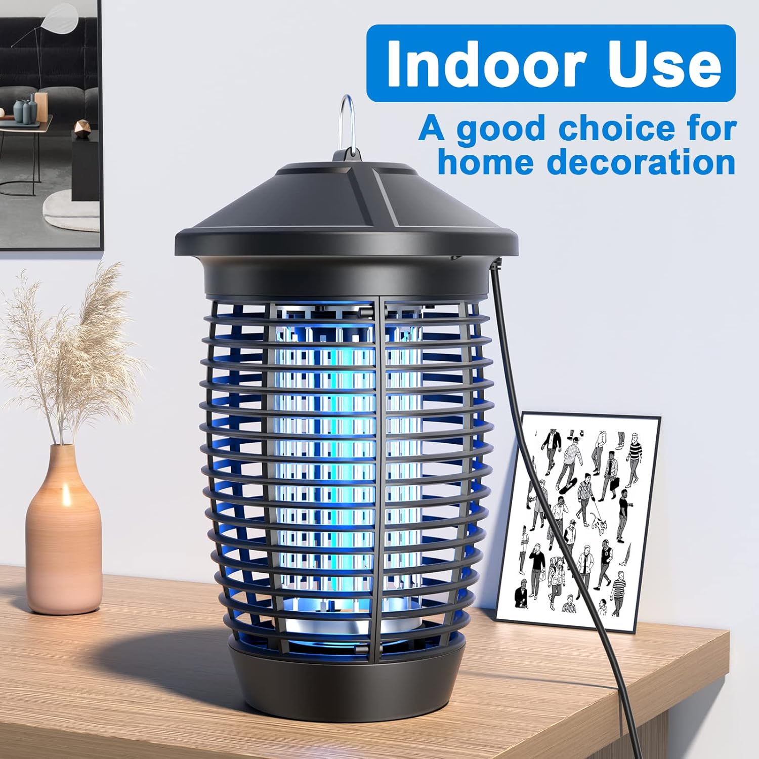 Thumbnail 5 de PALONE Bug Zapper 4500V 20W UV Fly Trap Lamp (100m² coverage)