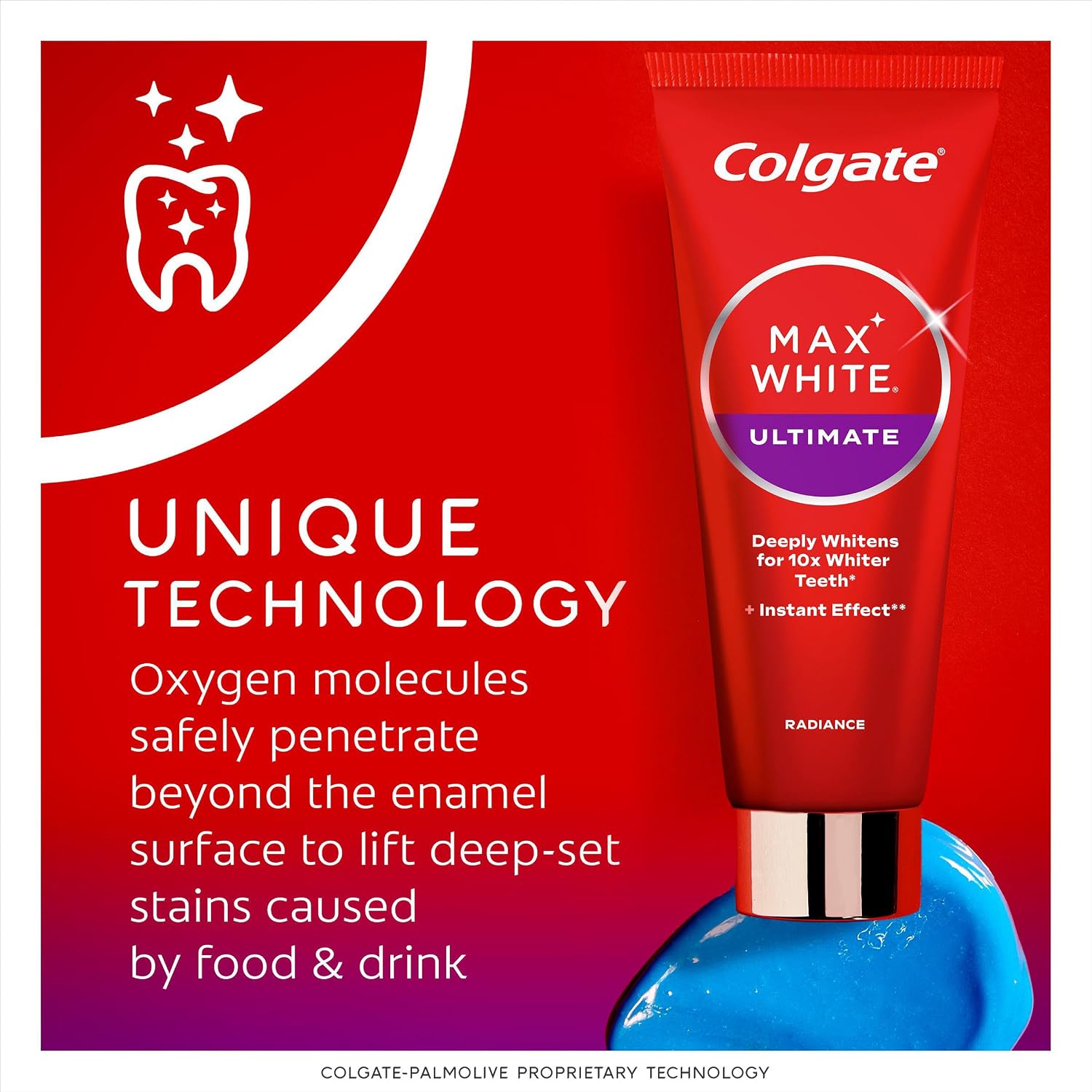 Detalle de Colgate Max White Ultimate Radiance Toothpaste 75ml x 2