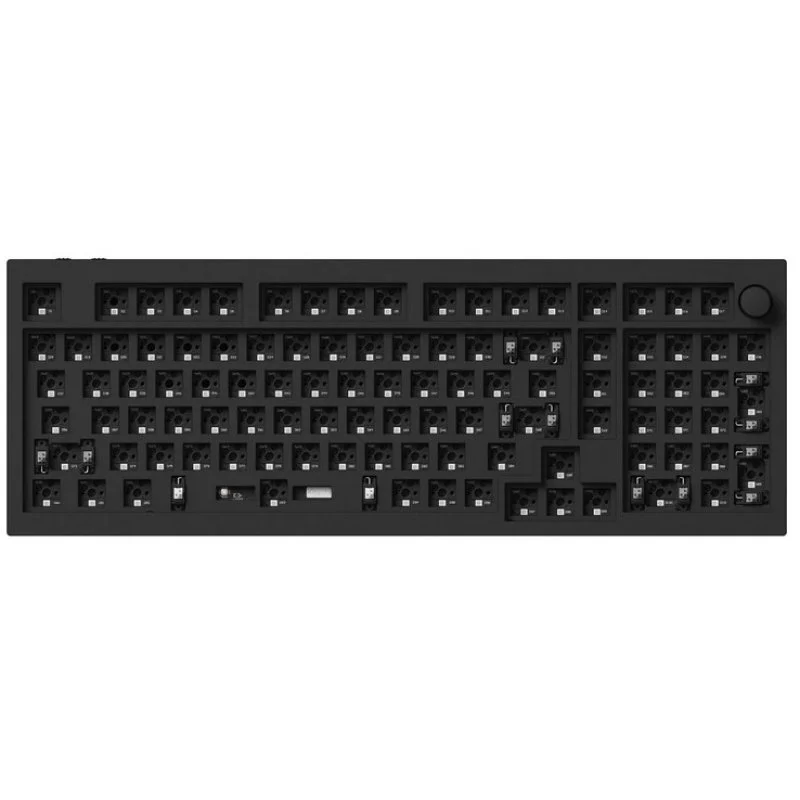 Thumbnail 1 de Keychron Q5 Pro QMK/VIA teclado mecánico inalámbrico 96% Fully Assembled con knob Carbon Black K Pro Red