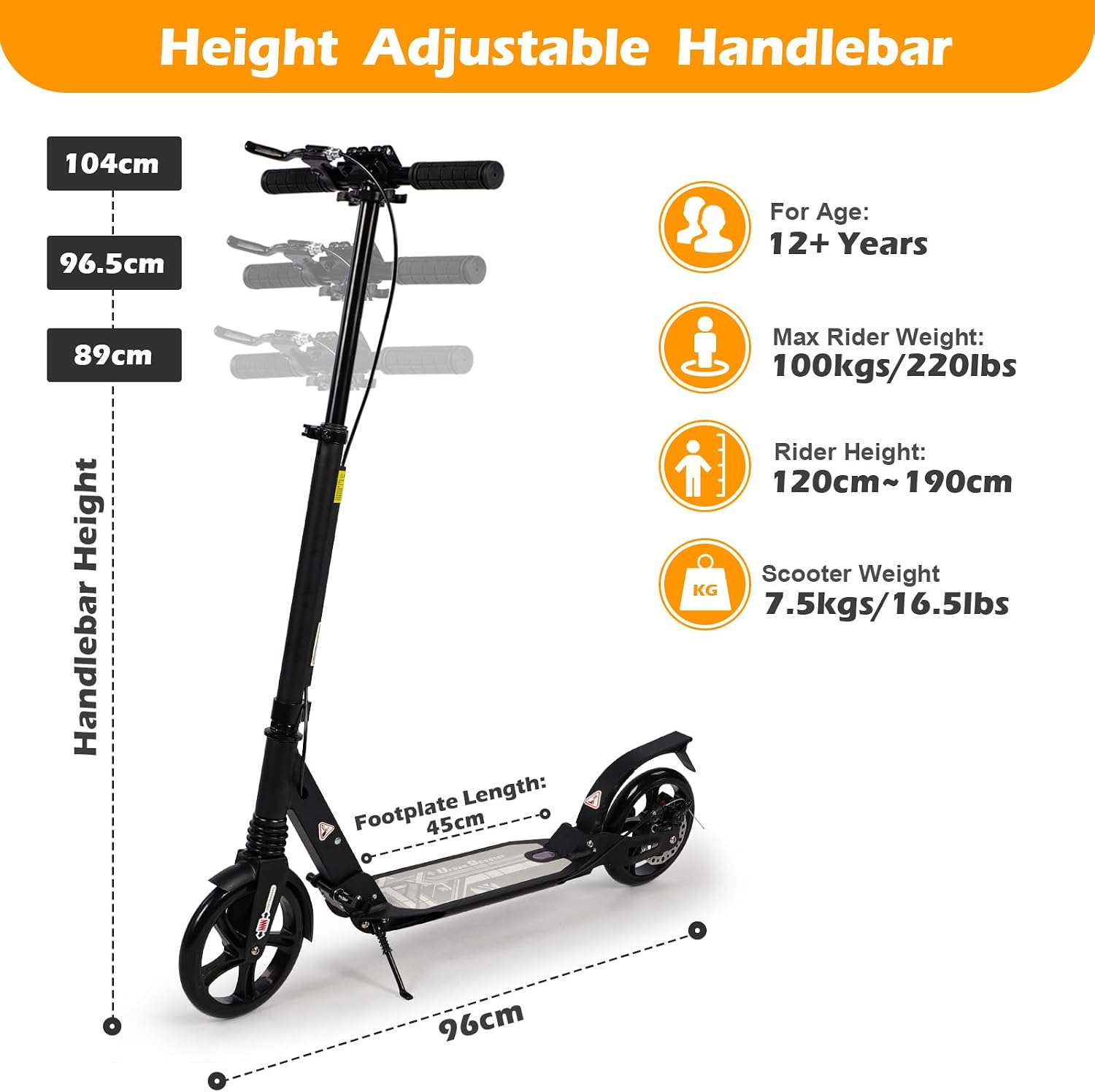 Thumbnail 2 de H.yeed Kickscooter Tretroller 200 mm