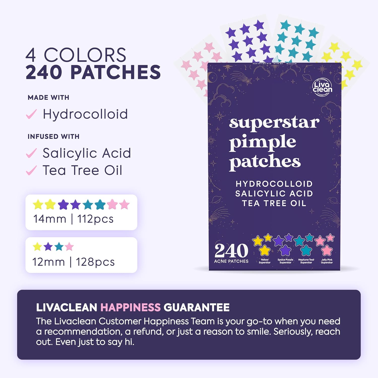 Thumbnail 1 de Livaclean Star Pimple Patches with Hydrocolloid ⚡