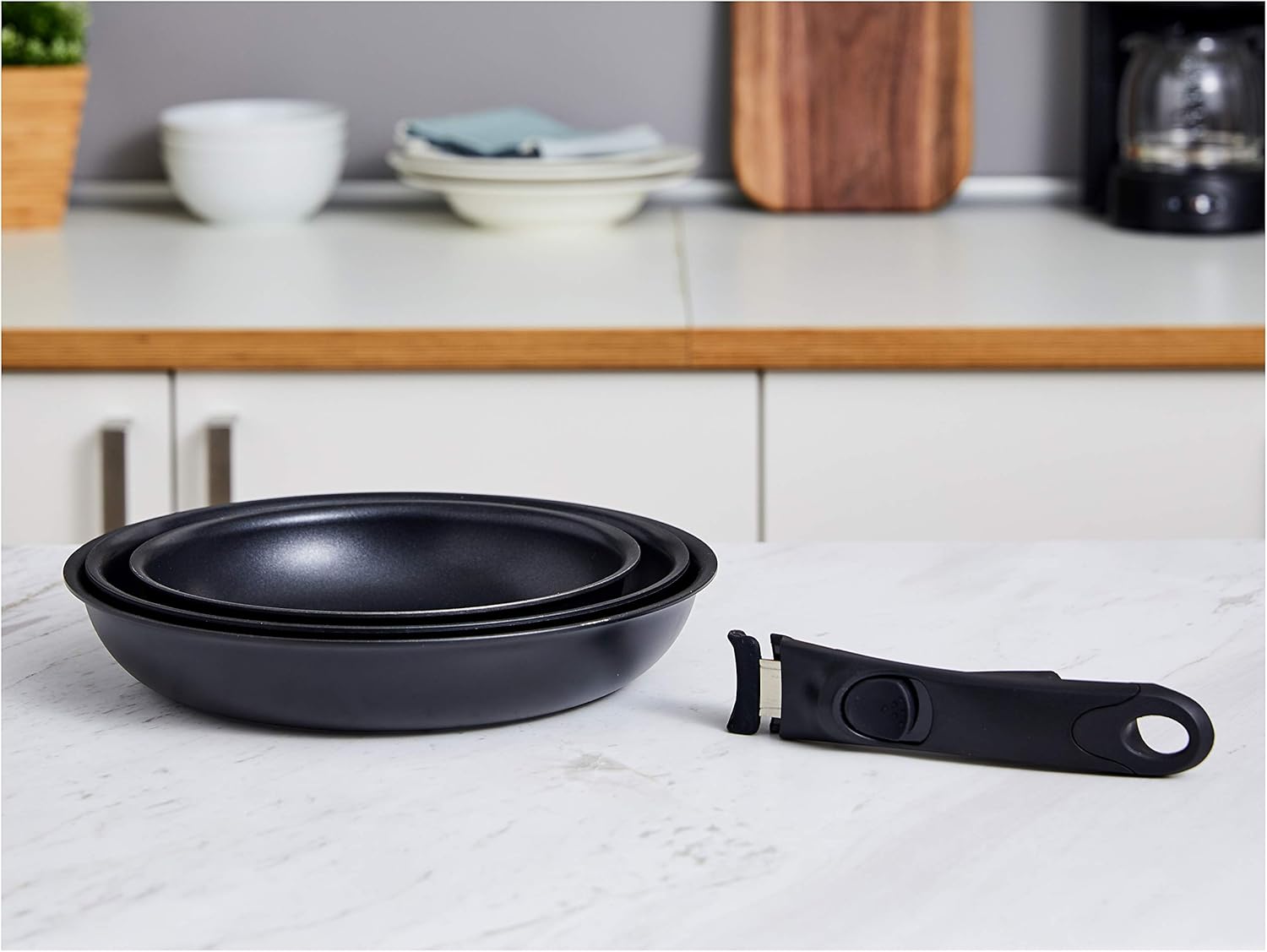 Thumbnail 3 de Amazon Basics Detachable Handle for Amazon Basics Cookware – Black