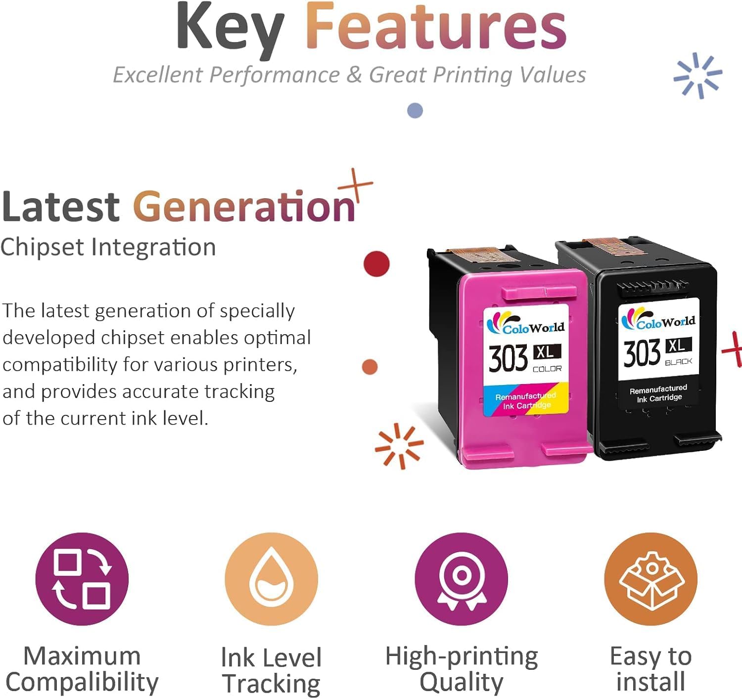 Thumbnail 3 de ColoWorld 303XL cartucce 2-Pack per stampanti 🖨