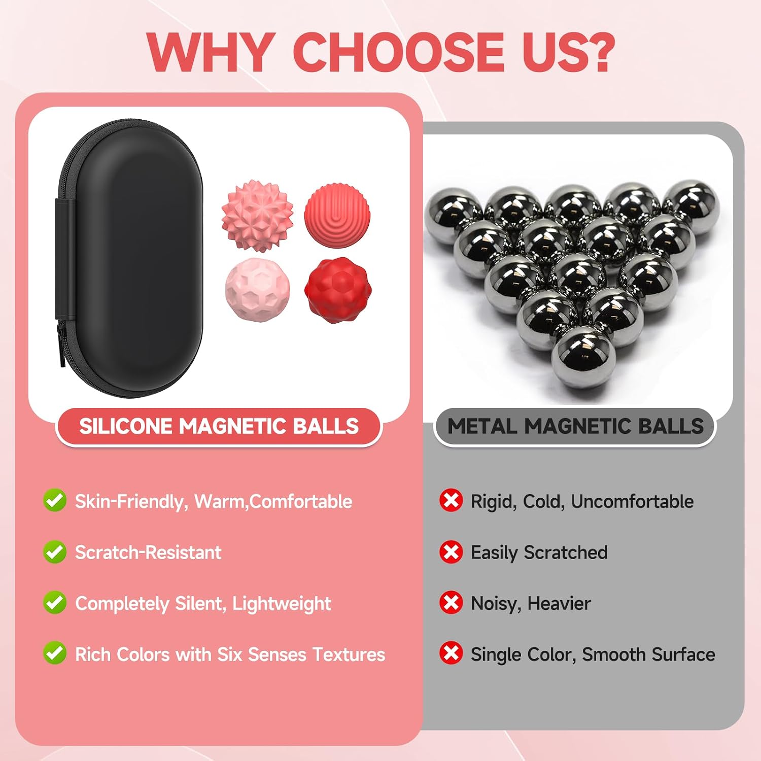 Thumbnail 2 de Magnetic Balls Fidget Toys 8pcs stress relief balls