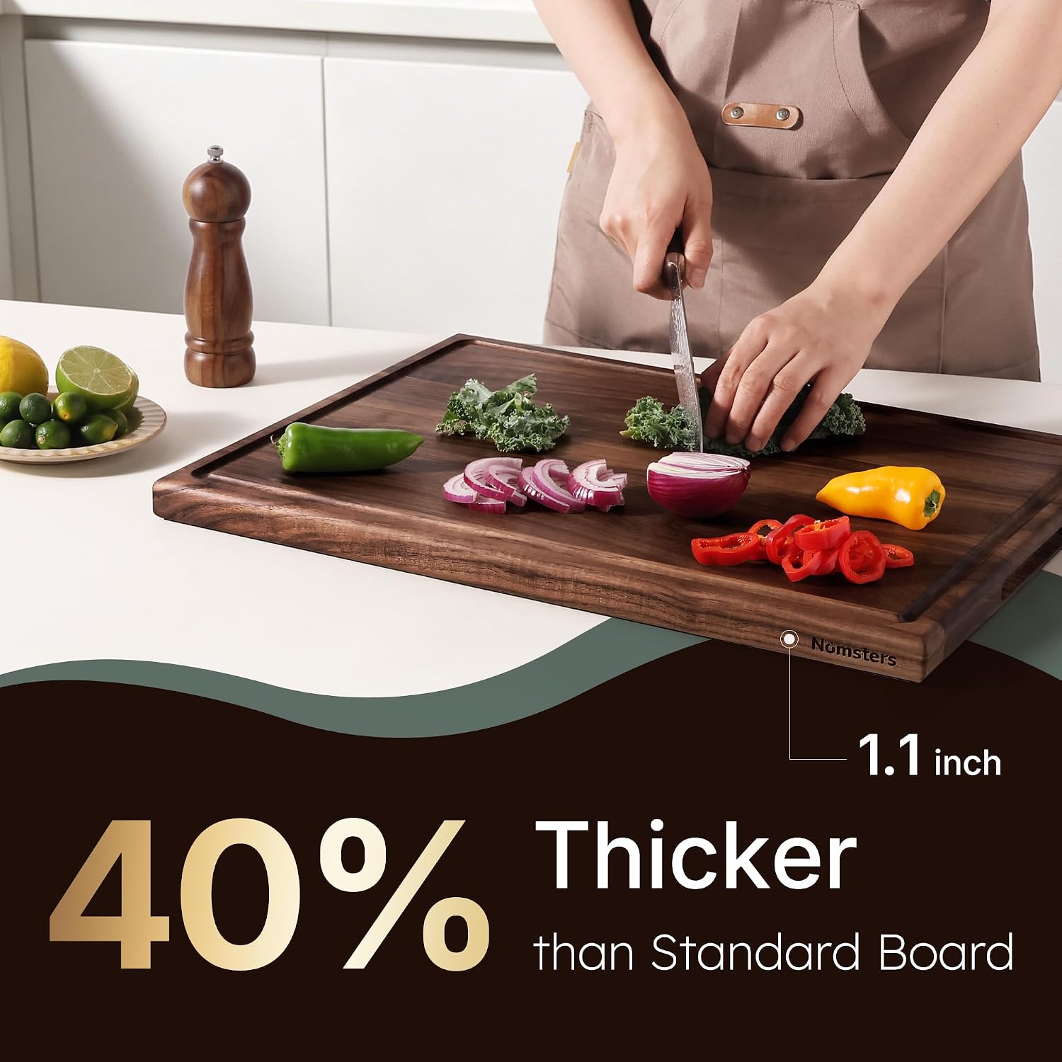 Thumbnail 6 de Black Walnut Cutting Board 20-inch