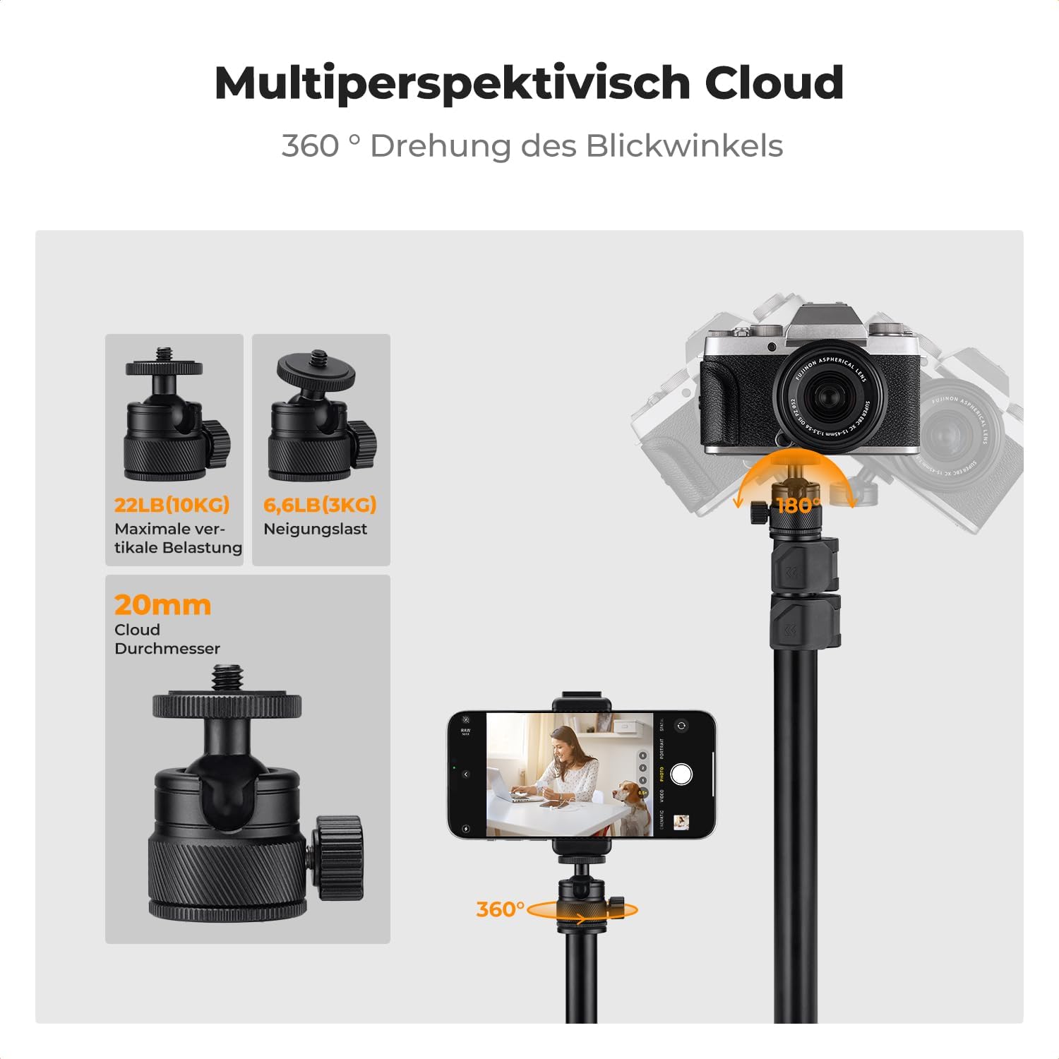 Detalle 2 de K&F CONCEPT Kamera-Tischhalterung 3 kg
