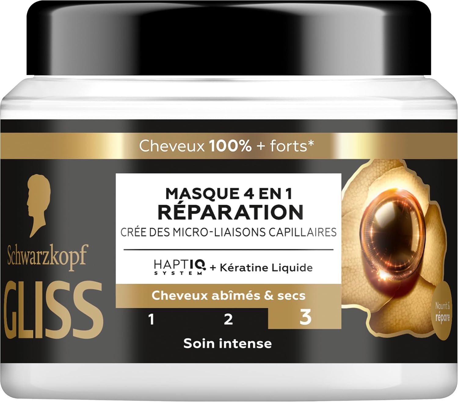 Detalle de GLISS Schwarzkopf Masque Réparation 400ml 💇♀