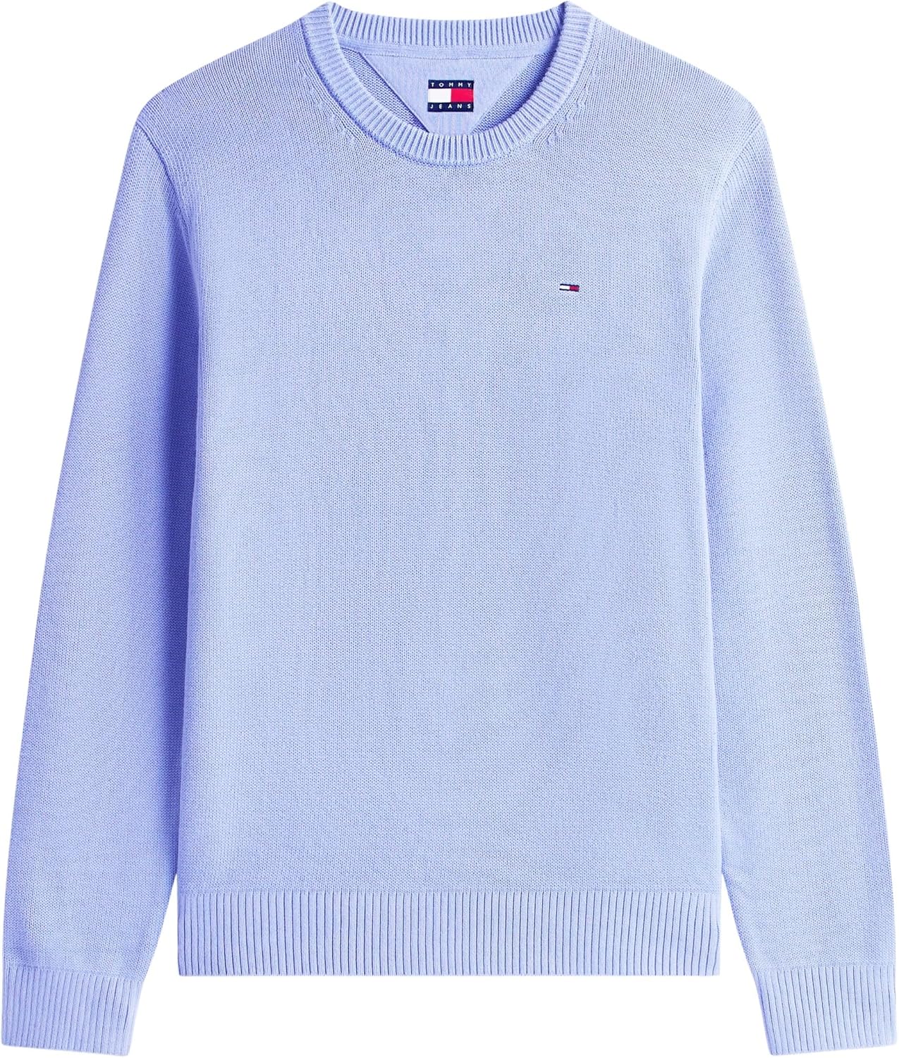 Detalle de Tommy Jeans Uomo Pullover Sweater Slim Fit in cotone a girocollo
