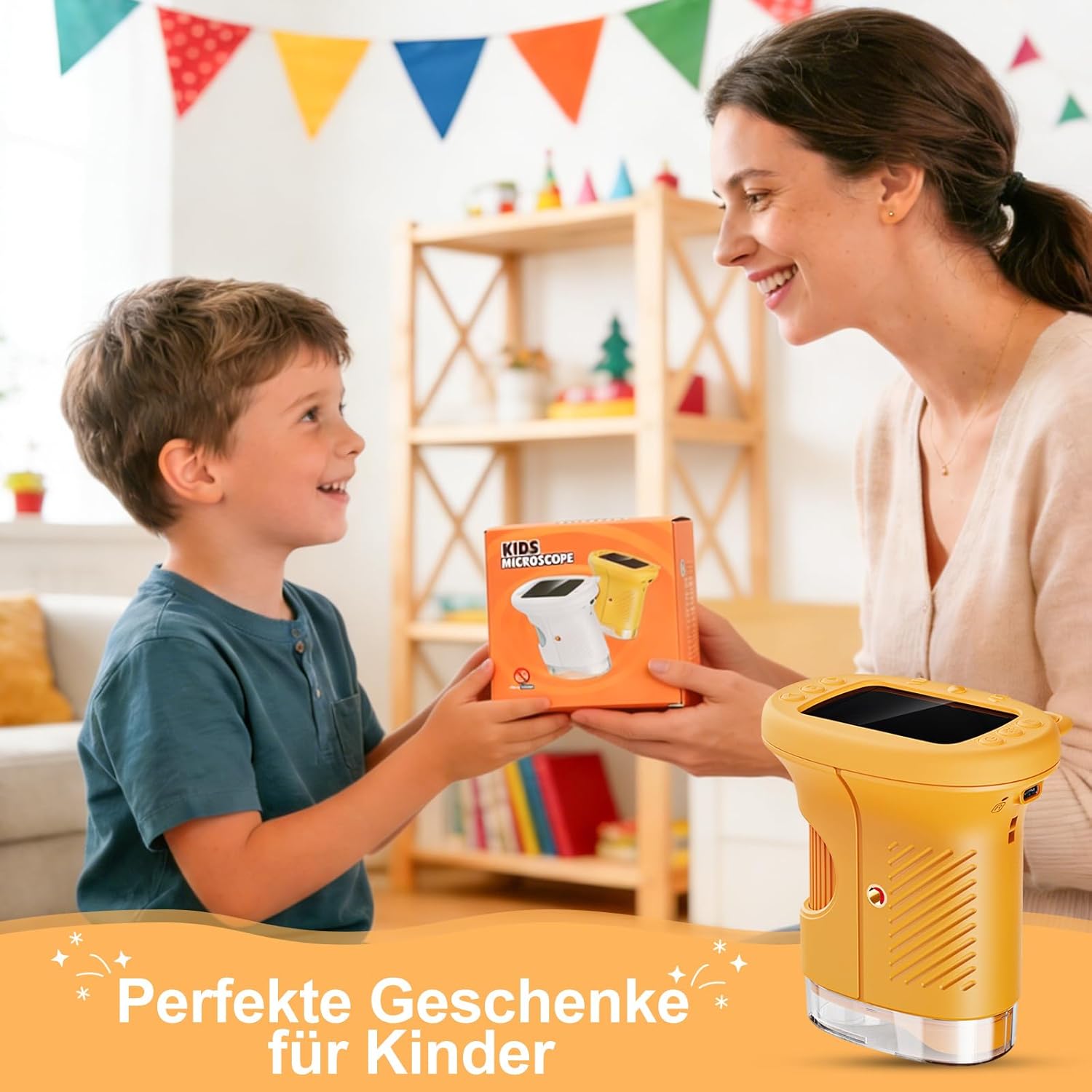 Thumbnail 6 de 1000x Mikroskop für Kinder (Handheld, digital) mit 2,0" IPS-Bildschirm, 2MP-Kamera & 600 mAh Akku
