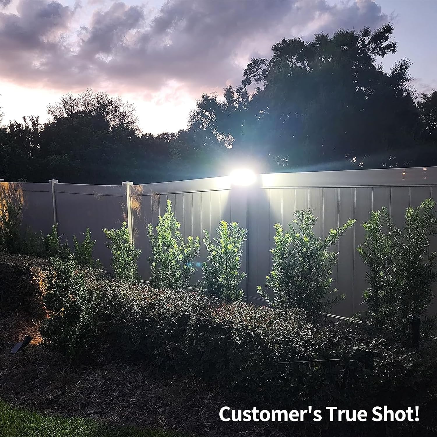 Thumbnail 6 de intelamp Solar Outdoor Floodlight with Dual Motion Sensors, 270° Lighting and 3 Modes