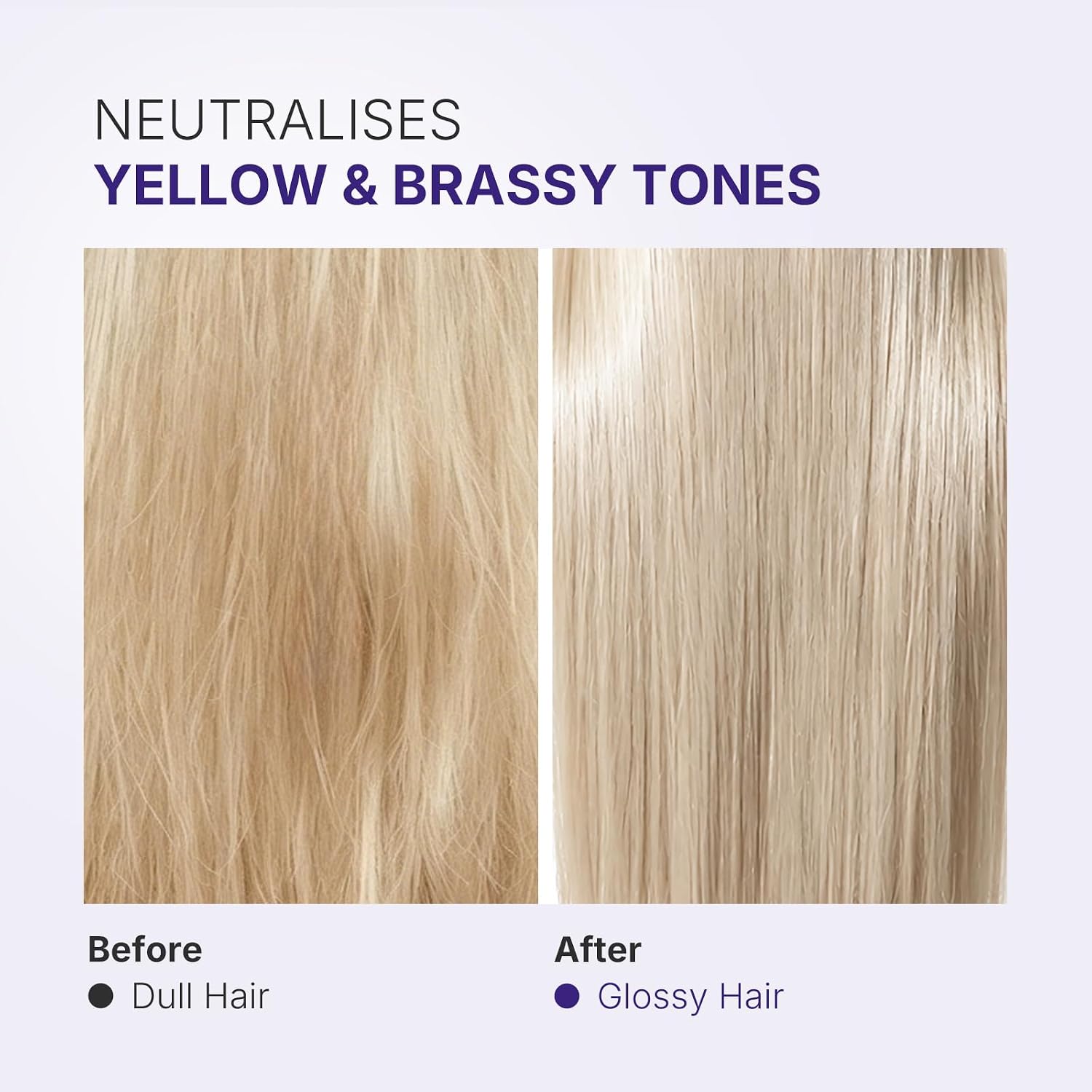 Detalle de Karseell Purple Haarmaske 500 ml – violette Kur gegen Gelbstich bei blondem, platinfarbenem und grauem Haar